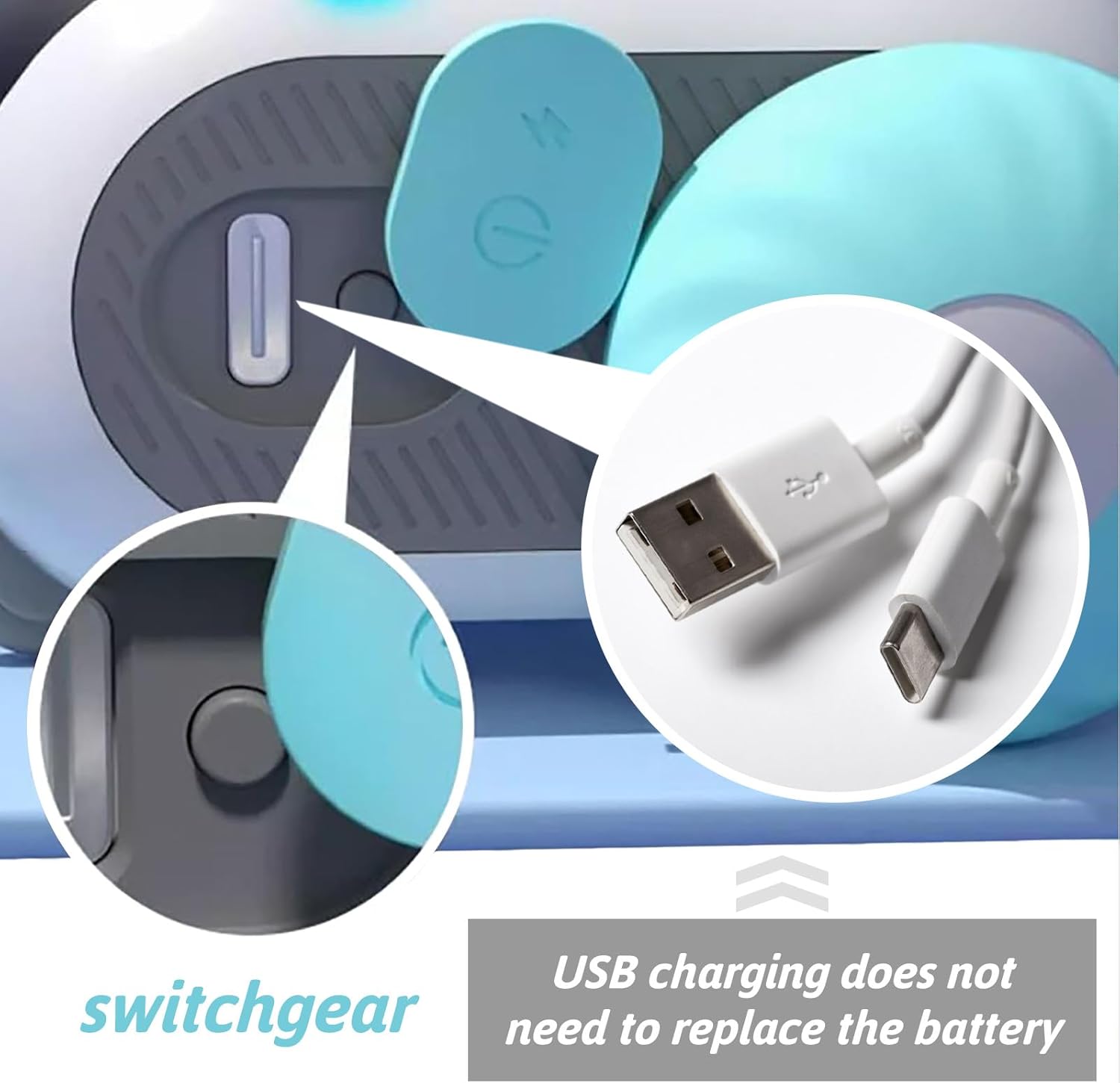 Electric Interactive Mouse Toy for Cats - Remote Control & USB Rechargeable